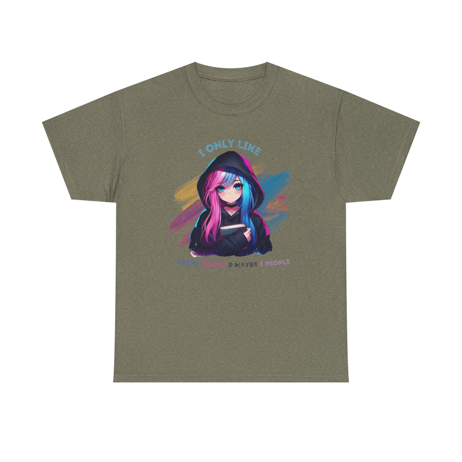 Anime Unisex Heavy Cotton Tee - Perfect for Casual Outings, Gift for Bookworms, Graphic Tee, Anime Fan Merchandise, Everyday Wear