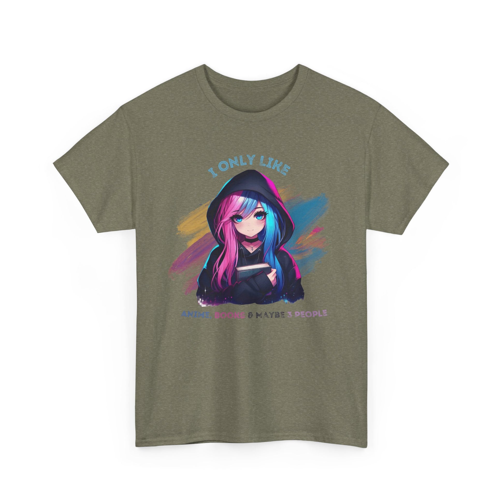 Anime Unisex Heavy Cotton Tee - Perfect for Casual Outings, Gift for Bookworms, Graphic Tee, Anime Fan Merchandise, Everyday Wear