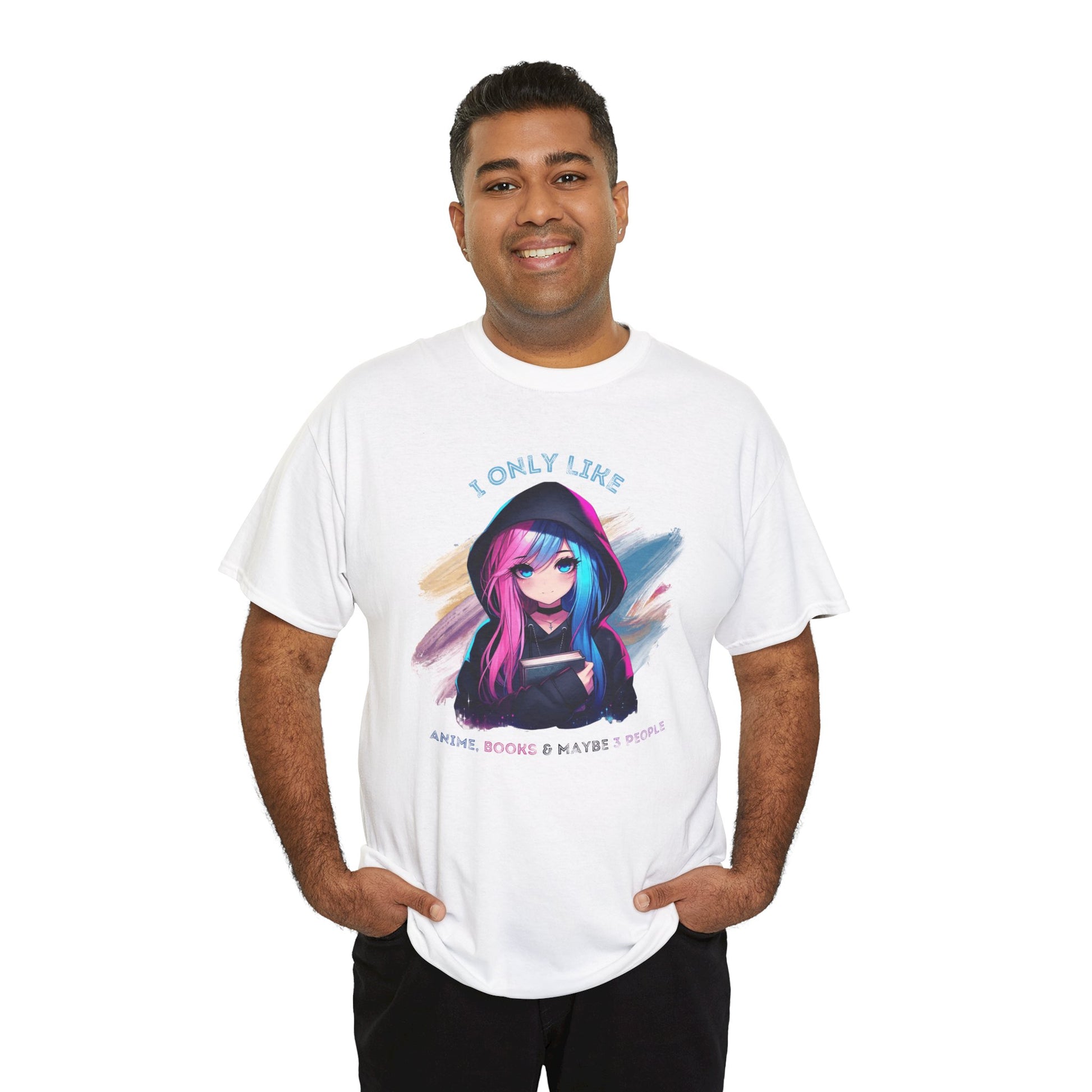 Anime Unisex Heavy Cotton Tee - Perfect for Casual Outings, Gift for Bookworms, Graphic Tee, Anime Fan Merchandise, Everyday Wear