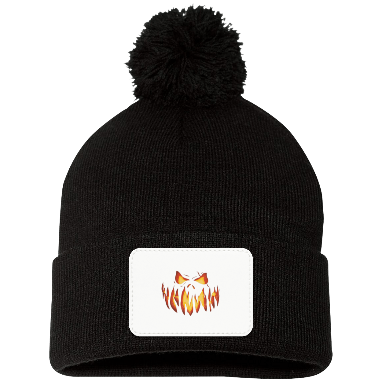 Jacl-O Pom Pom Knit Cap - Patch